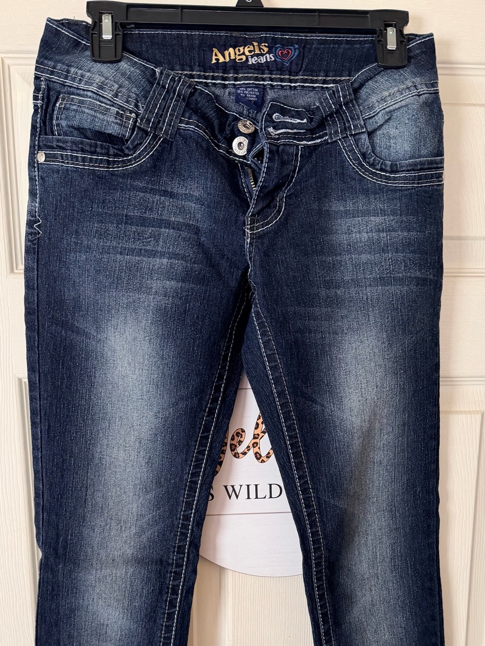 Angels Skinny Jeans in Dark Blue Wash